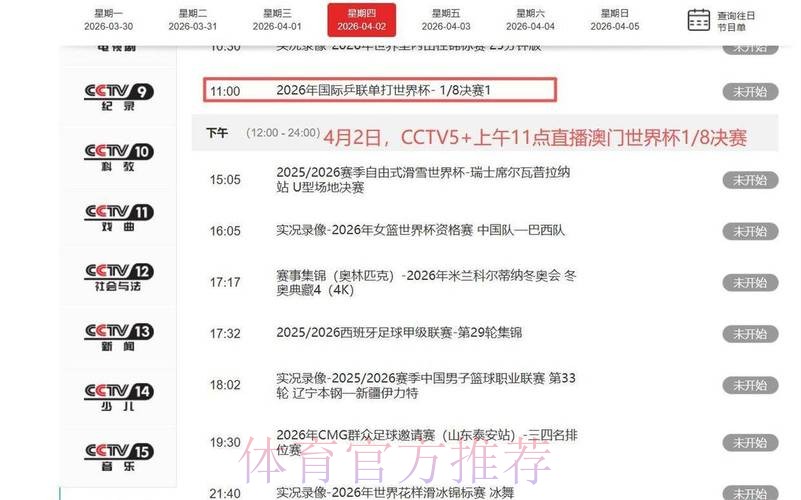 官方平台全程直播世界杯赛事最新进展 官方平台全程直播世界杯赛事最新进展